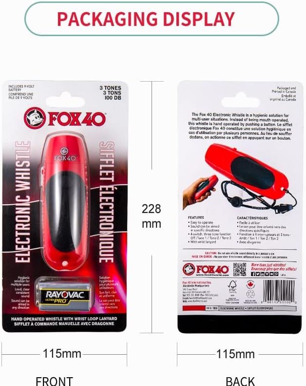Fox 40 Tide Rider 3-Tone Electronic Red