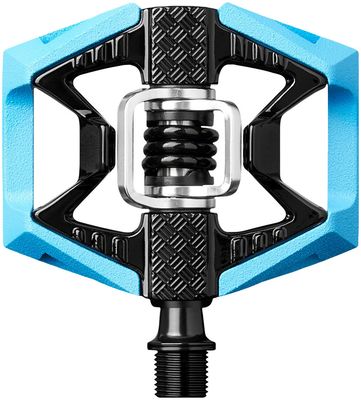 Crankbrothers Double Shot 2 Pedals - Single Side Clipless with Platform, Aluminum, 9/16", Blue