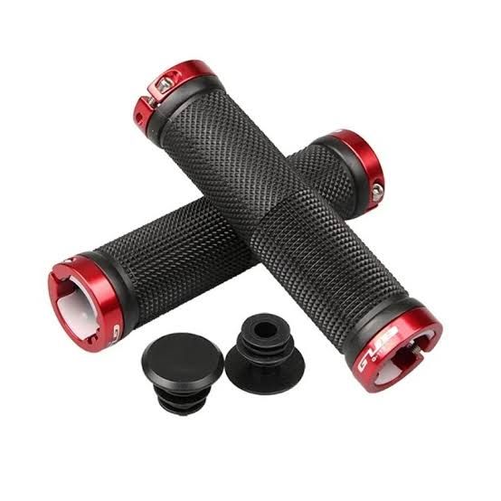 GUB Bike Grips Lockable MTB Road Bike Rubber Handlebar Grips Anti-slip Red