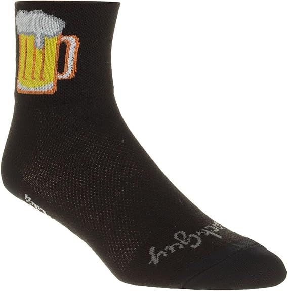 SockGuy Classic Beverage Socks - 3&quot;, Black, Large/X-Large