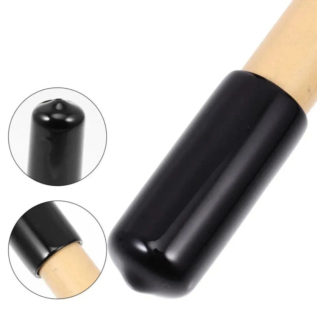 Billiard Cue Tip Rubber Protector 2-pcs 12.5mm Black