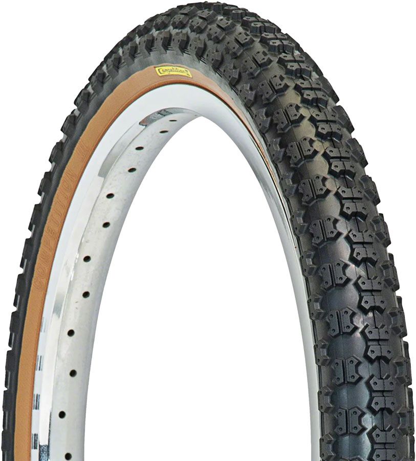 Tioga BMX Comp III Tire - 20 x 2.125, Clincher, Wire, Black/Tan, 60tpi
