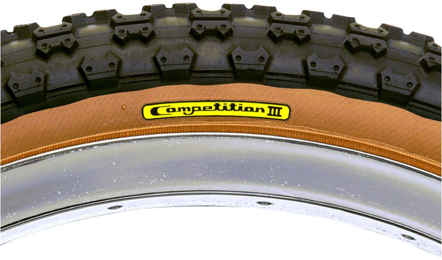 Tioga BMX Comp III Tire - 20 x 2.125, Clincher, Wire, Black/Tan, 60tpi
