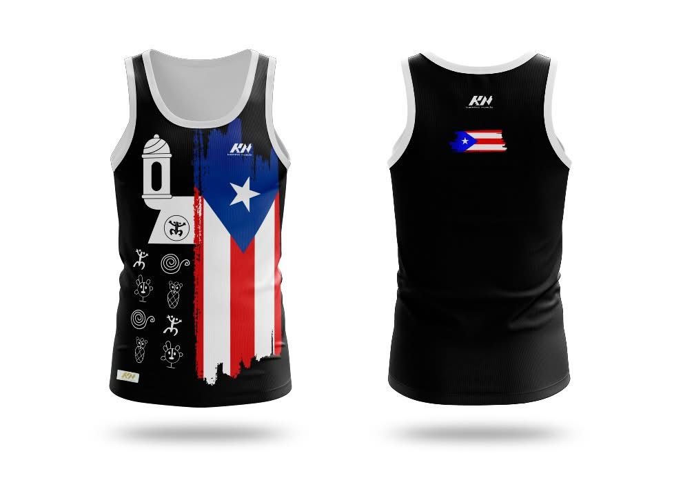 KN Running Tshirt for Men PR Flag and Garita