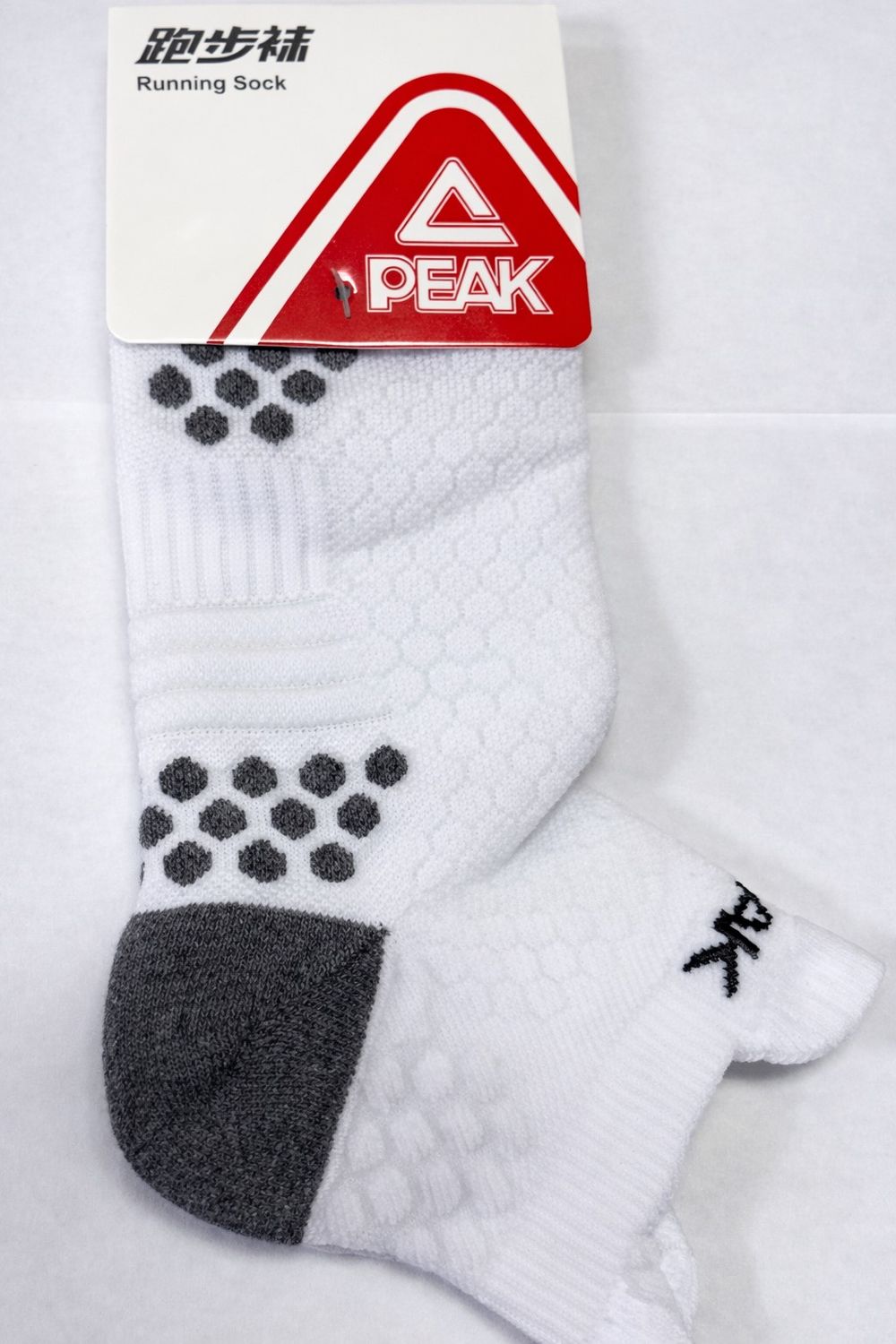 Peak Sport Cut Socks Ligth Black White Line 8-12