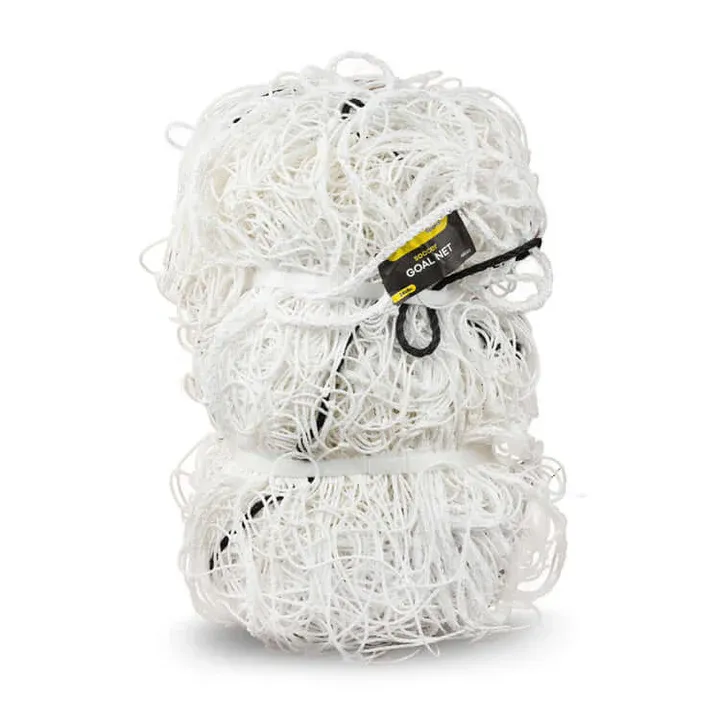 White Soccer Goal Net 24' x 8' Weatherproof &amp; Heavy Duty One Pair