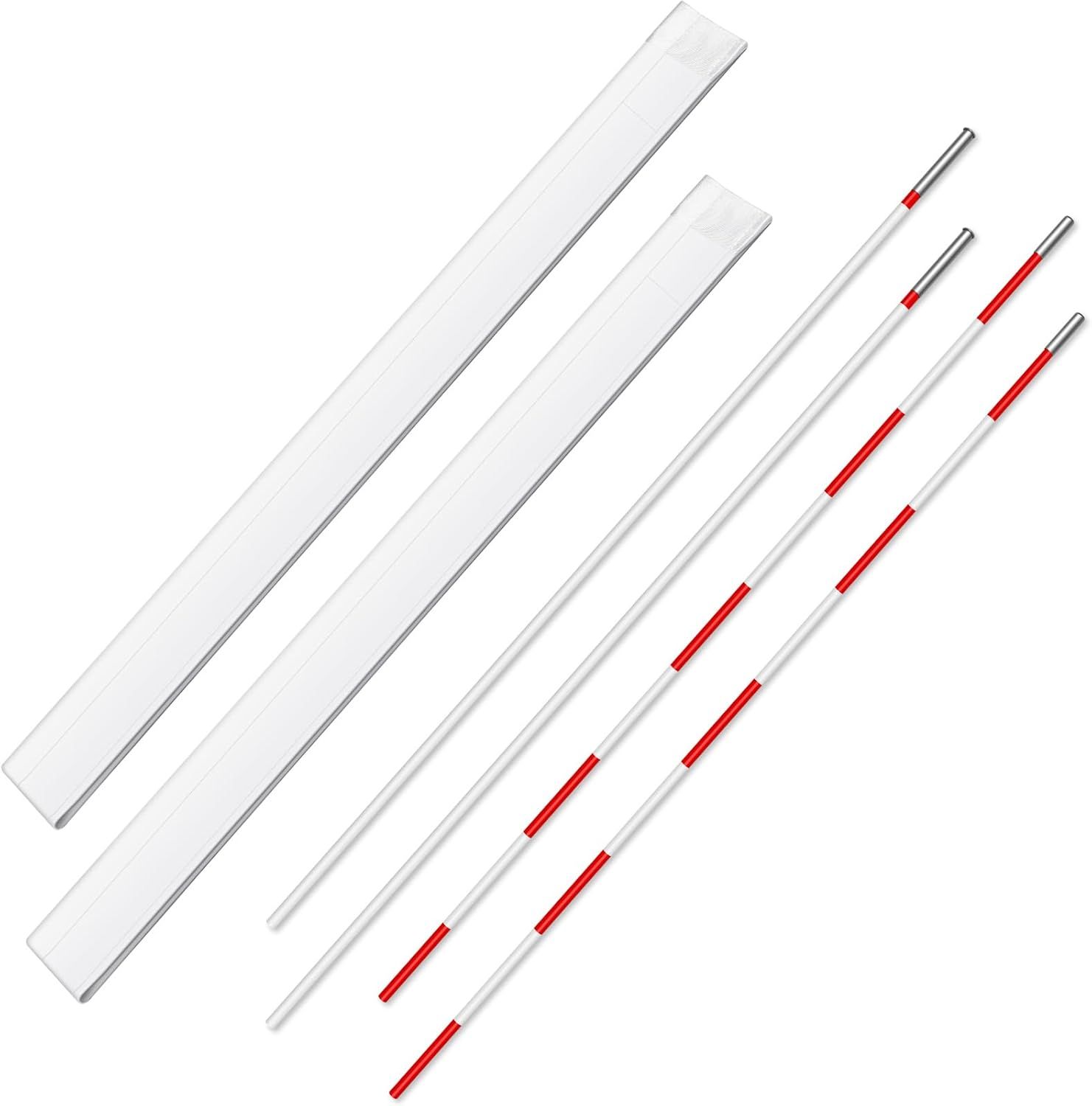 Champro Volleyball Antenna with Sleeve Set (Red/White)