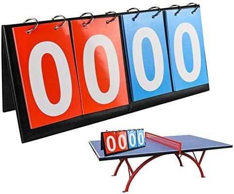 Champion Portable Table Top Scoreboard Flipper, Multi Sports Score Flip Scoreboard