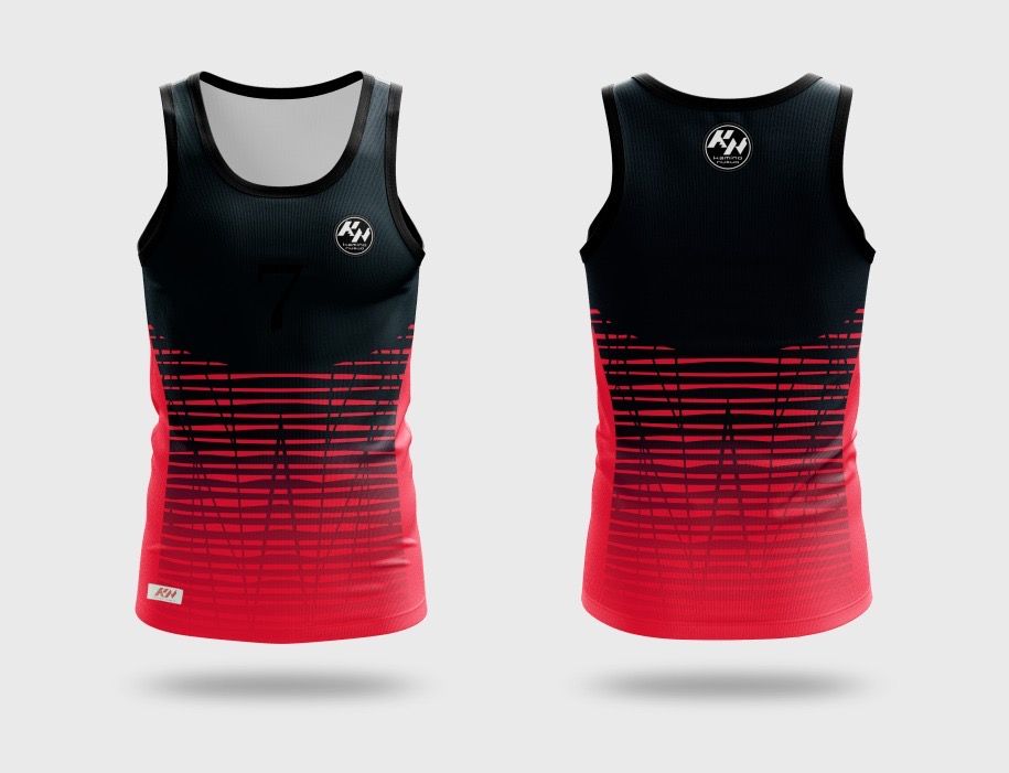 Kamino Nuevo Black/Red Men Running shirt