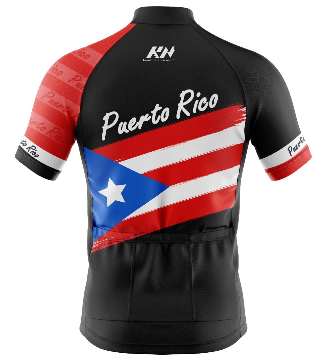 Kamino Nuevo Unisex PR Pro Elite Flag Jersey Black/Red XXS