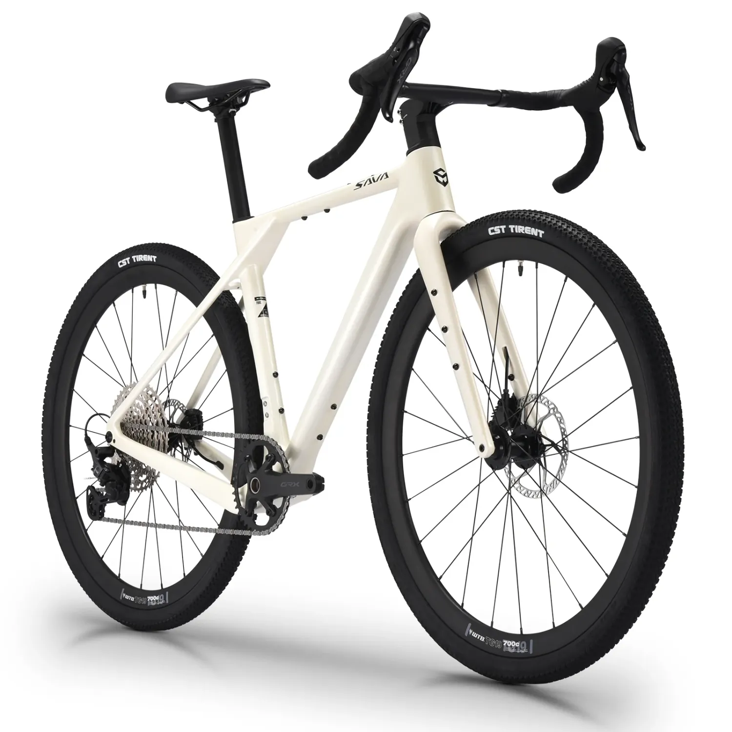SAVA Gelaro S6-GRX610 Carbon Gravel White 1x12sp