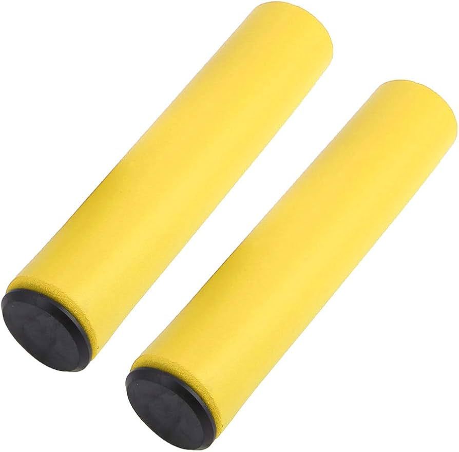Omega Silicone Grips with End Plugs Yellow