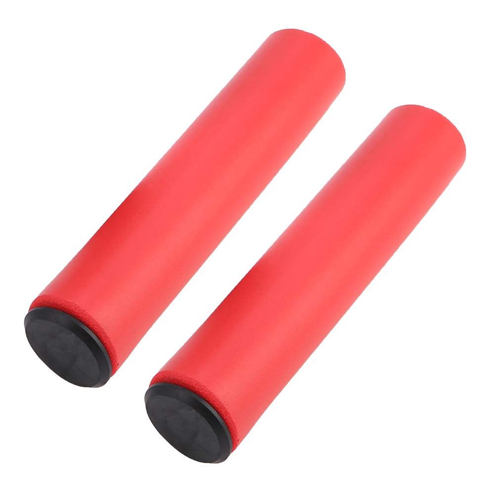 Omega Silicone Grips with End Plugs Red
