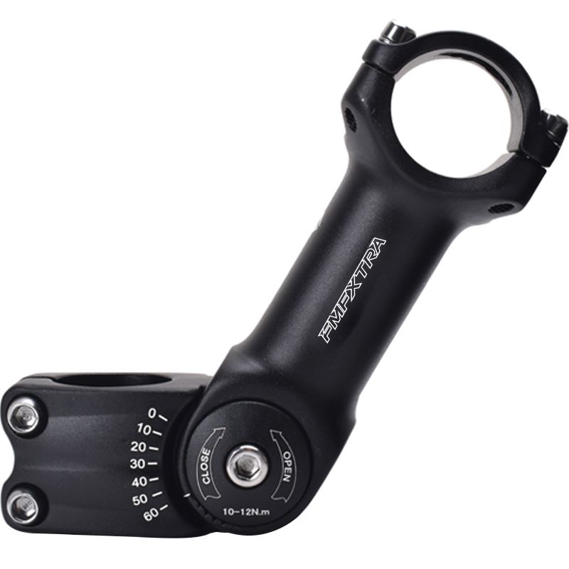 FMFXTRA Stem - 90mm, 31.8 Clamp, Adjustable, 1 1/8", Aluminum, Black