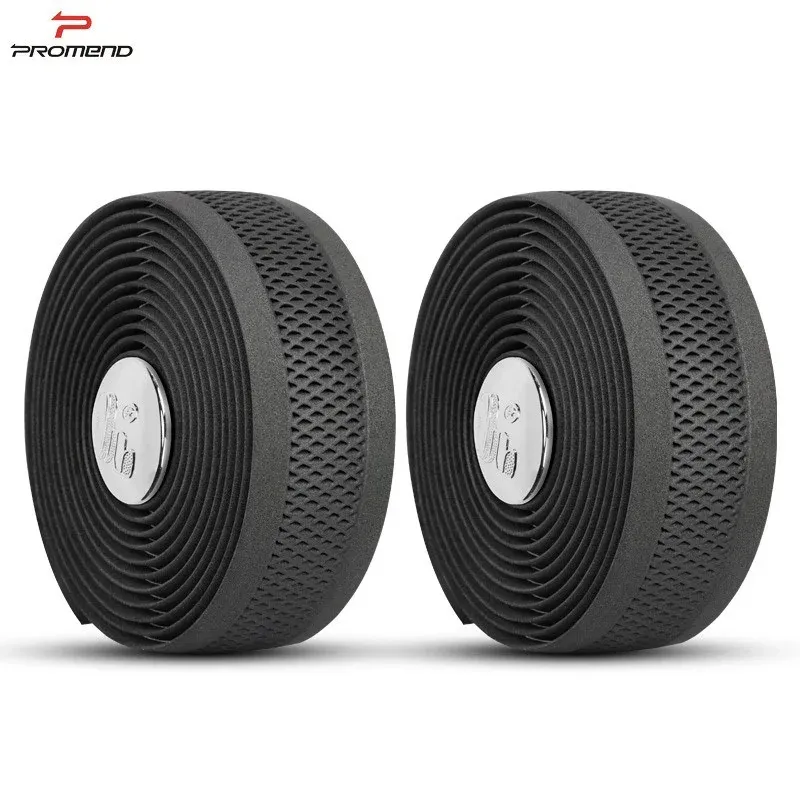 PROMEND Road Bike Handlebar Tape Black Mesh Design