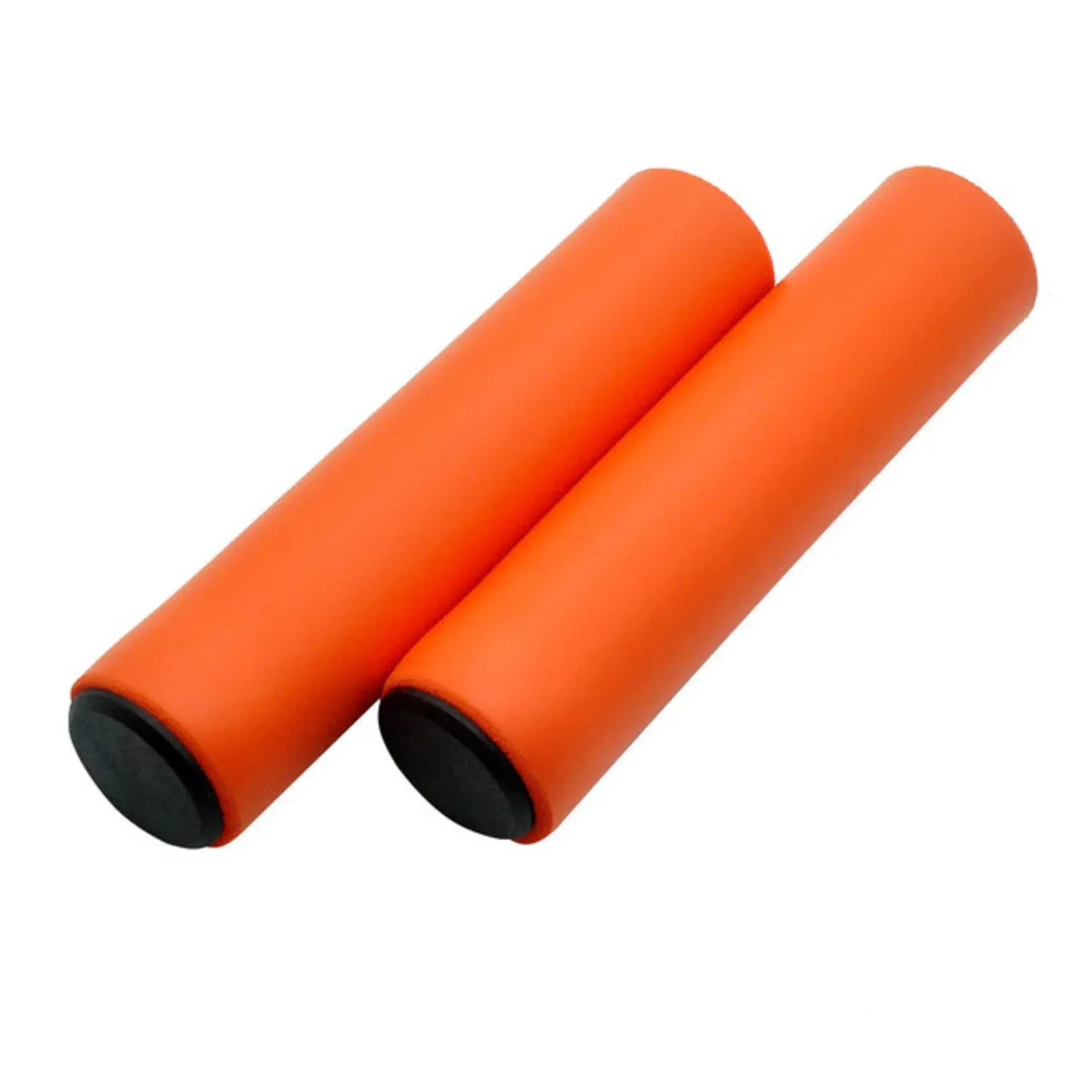 Omega Silicone Grips with End Plugs Orange