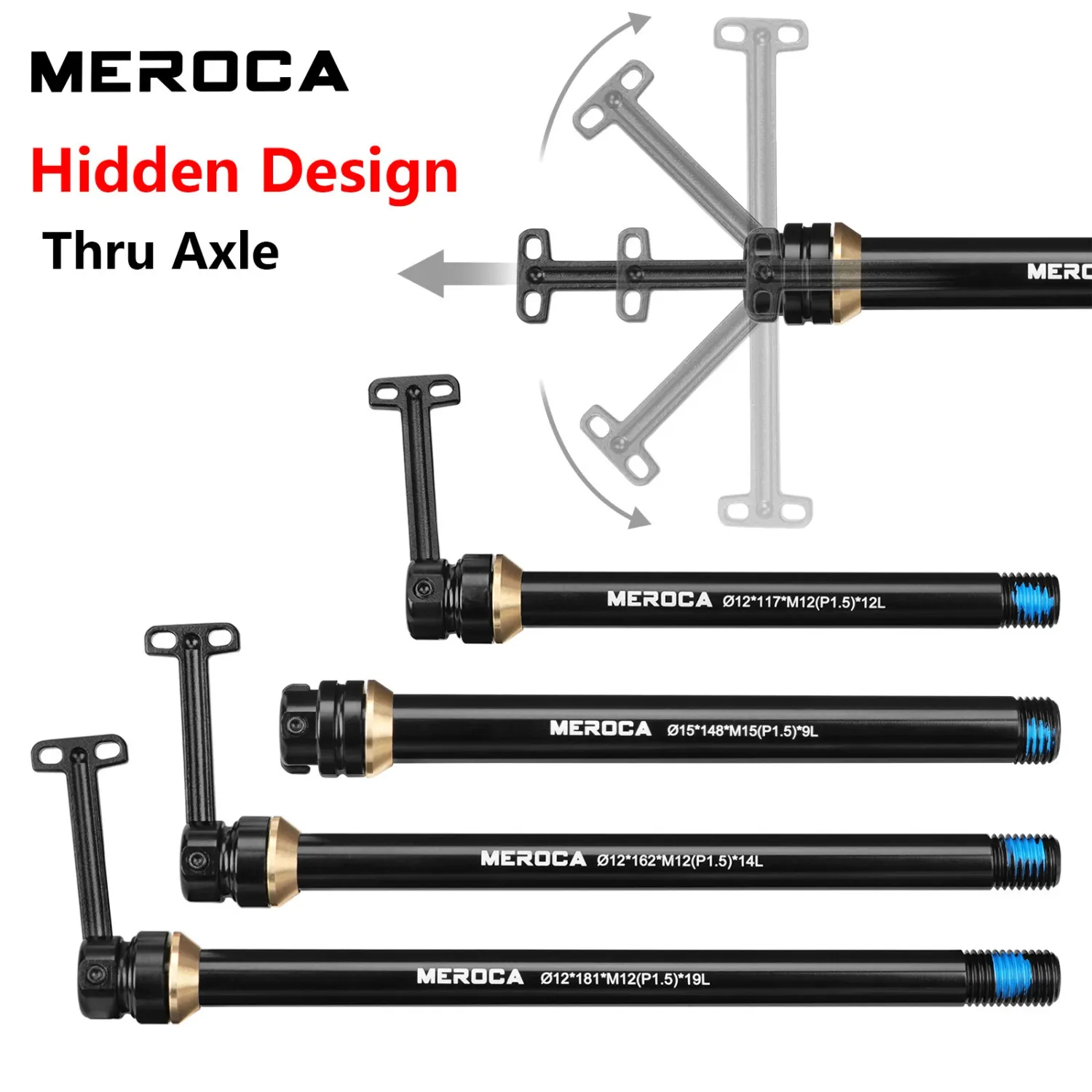 Meroca Hidden Bike Thru Axle 12/15mm