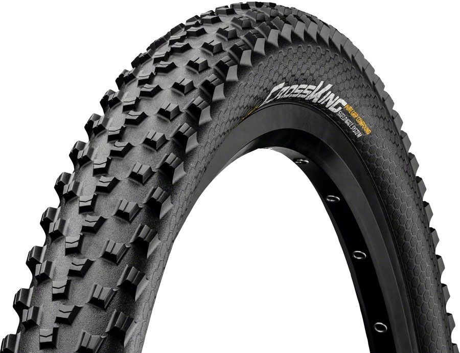 Continental Cross King Tire - 26 x 2.30, Tubeless, Folding, Black,