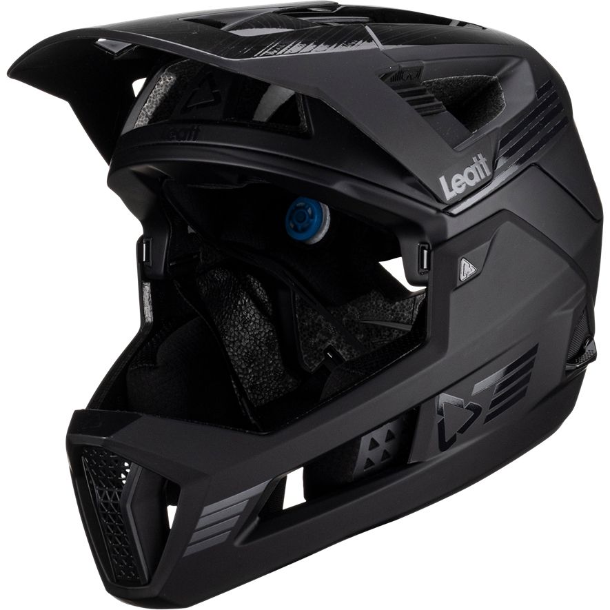 Leatt, MTB Enduro 4.0 Men, Full Face Helmet, Stealth, S, 51-55cm