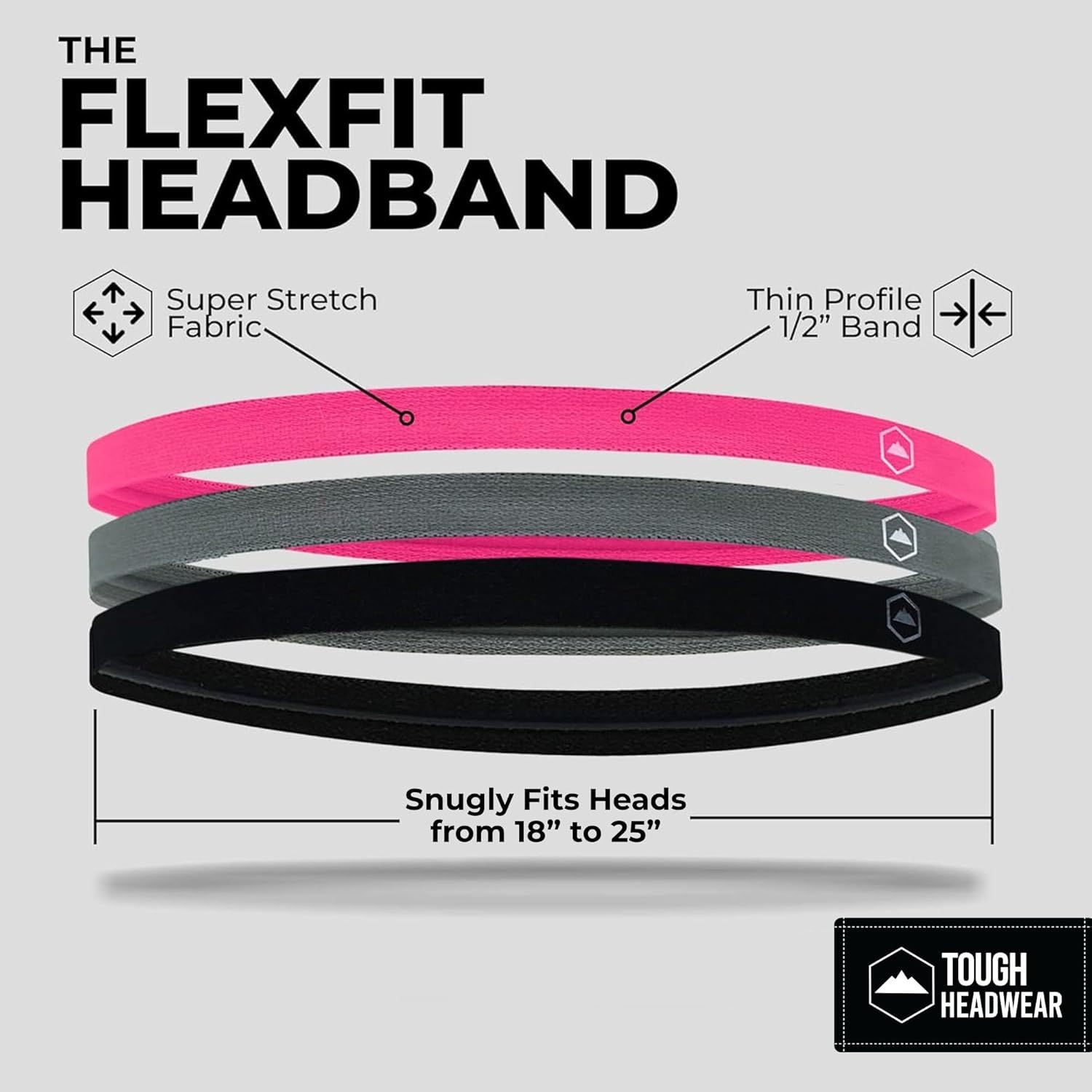 Elastic Headbands for Women &amp; Men