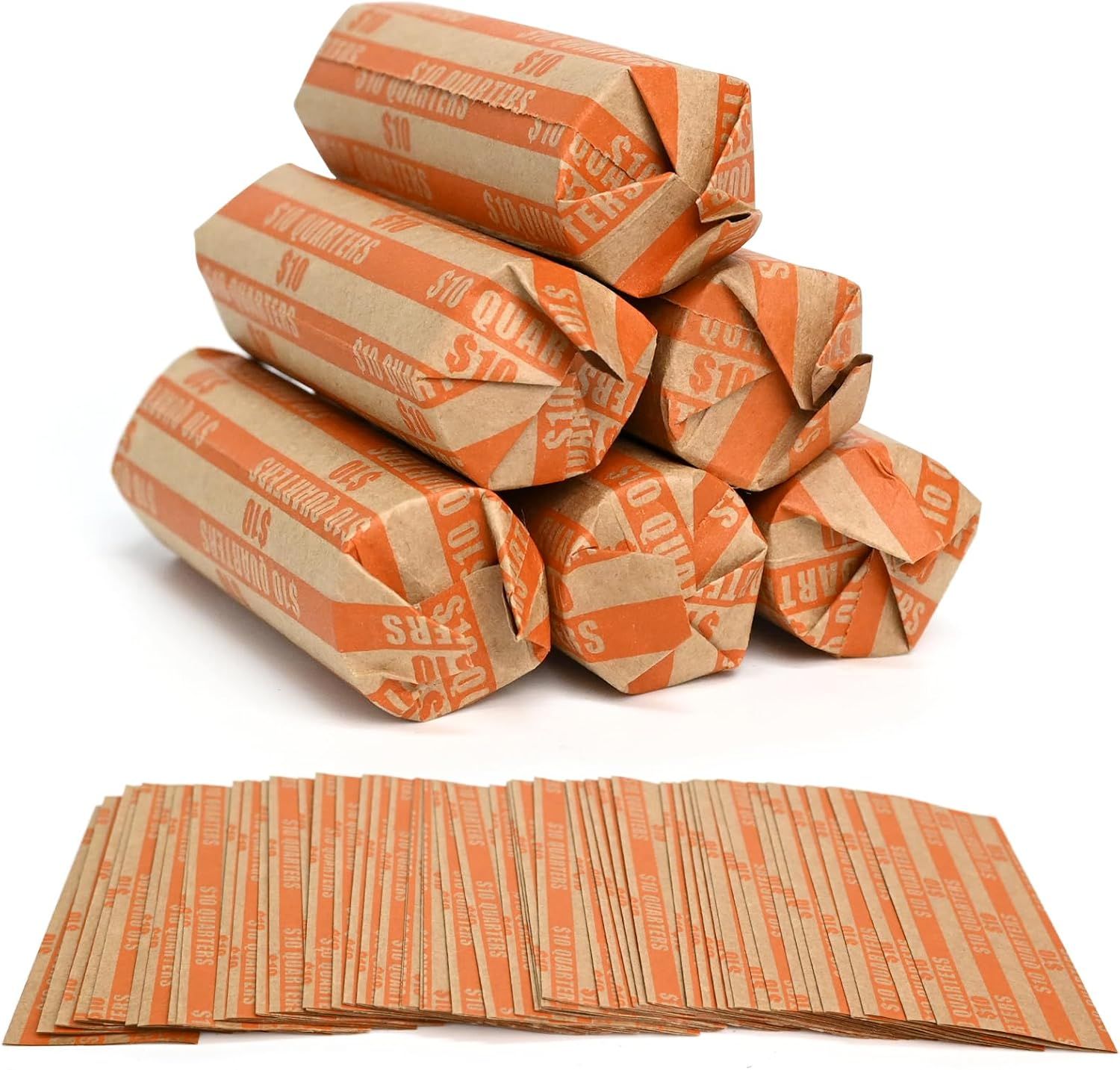 Billiards 100 PCS Coin Wrappers Quarters Rolls