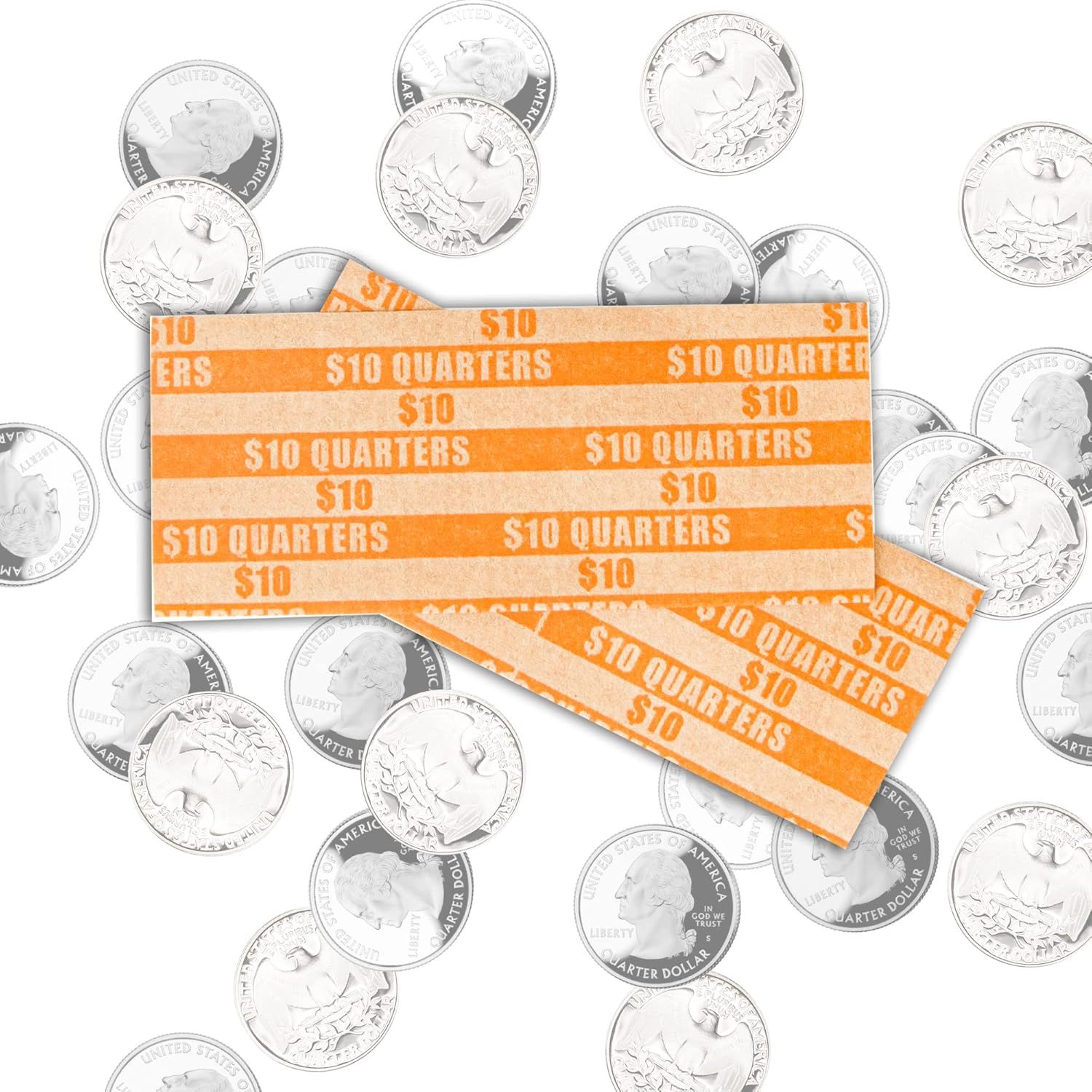 Billiards 100 PCS Coin Wrappers Quarters Rolls