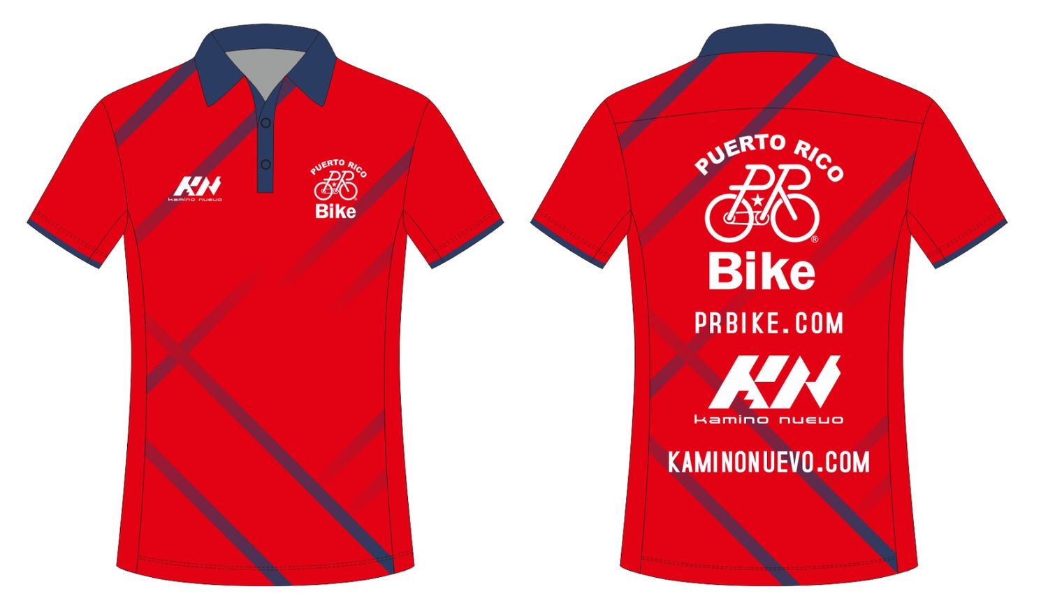 KN PR Bike Red Polo T Shirt