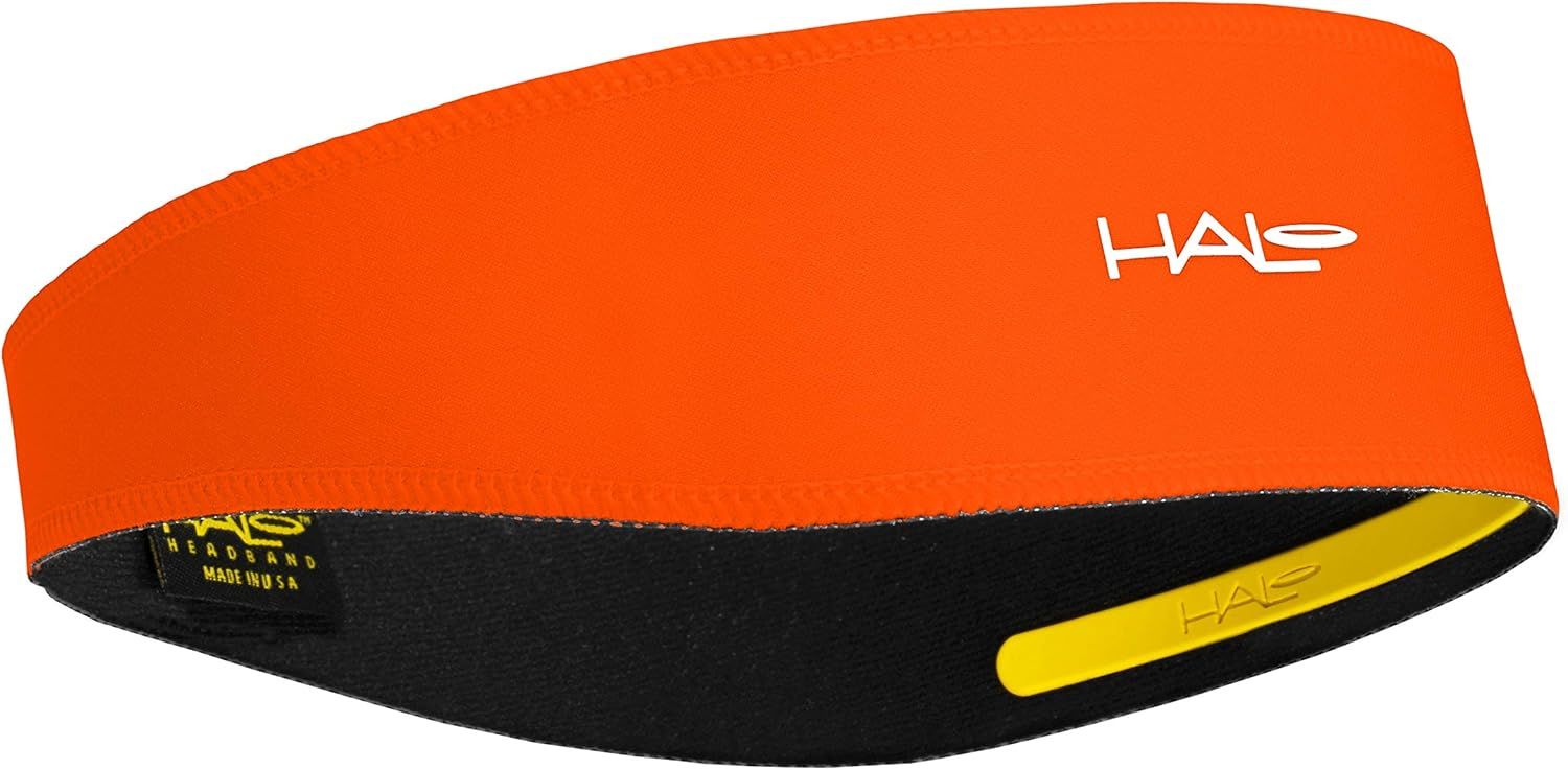 Halo Headband Halo II, 2 inch Wide Sweatband Orange