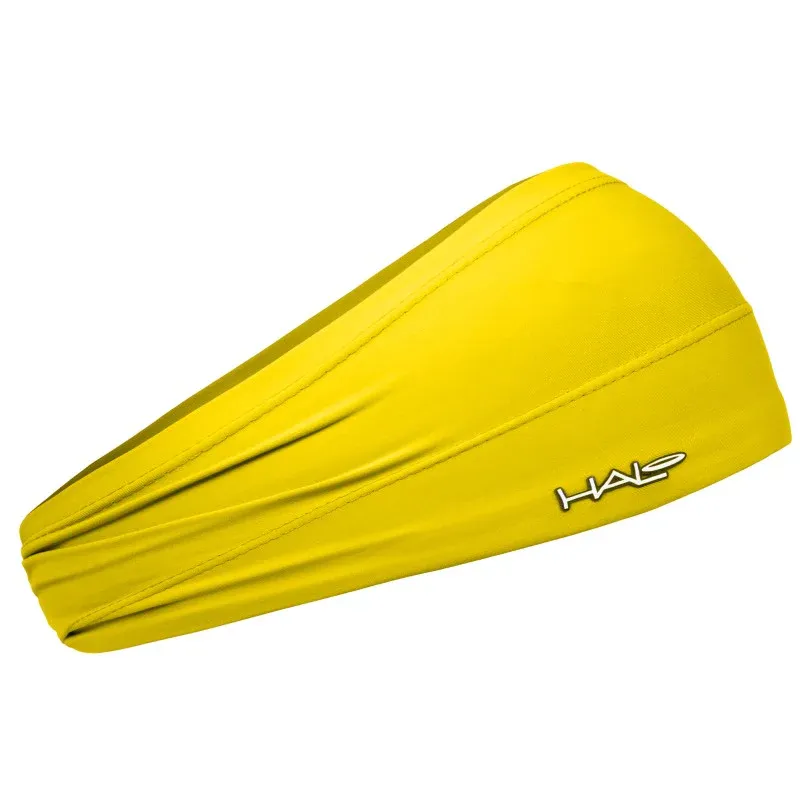 Halo Headband Bandit - 4" Wide Pullover Sweatband Running Headband Yellow