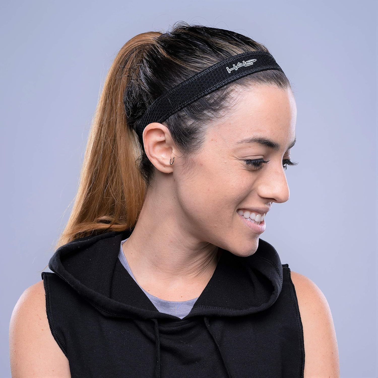 Halo Headband AIBlack R Series Slim Pullover Hairband 1" inch Gray
