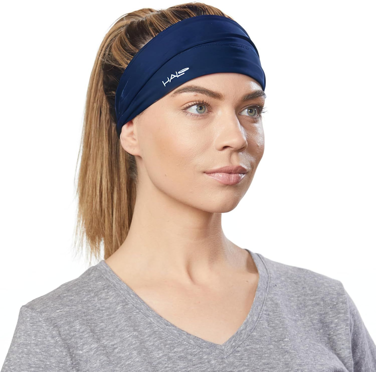 Halo Headband Bandit - 4" Wide Pullover Sweatband Running Headband Men Women Fire