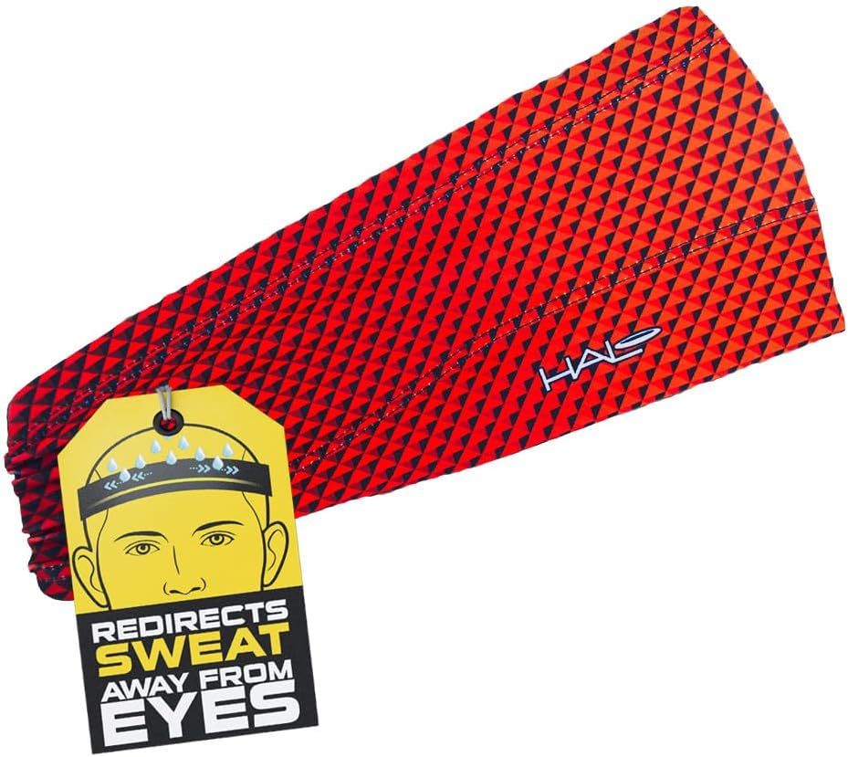 Halo Headband Bandit - 4" Wide Pullover Sweatband Running Headband Men Women Fire
