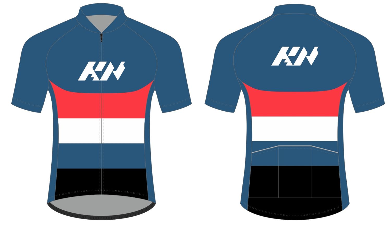 KN Jersey Blue/Red &amp; White