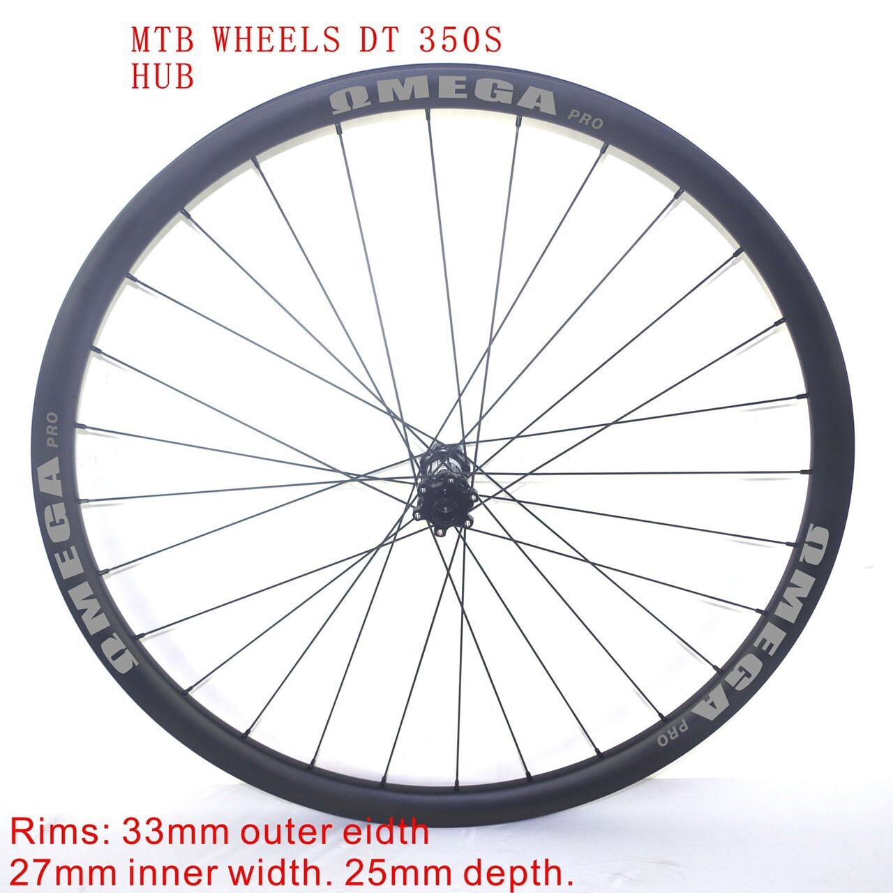 Omega Pro Carbon 29 MTB Boost Microspline , DT Swiss Hub 350 Wheel Set