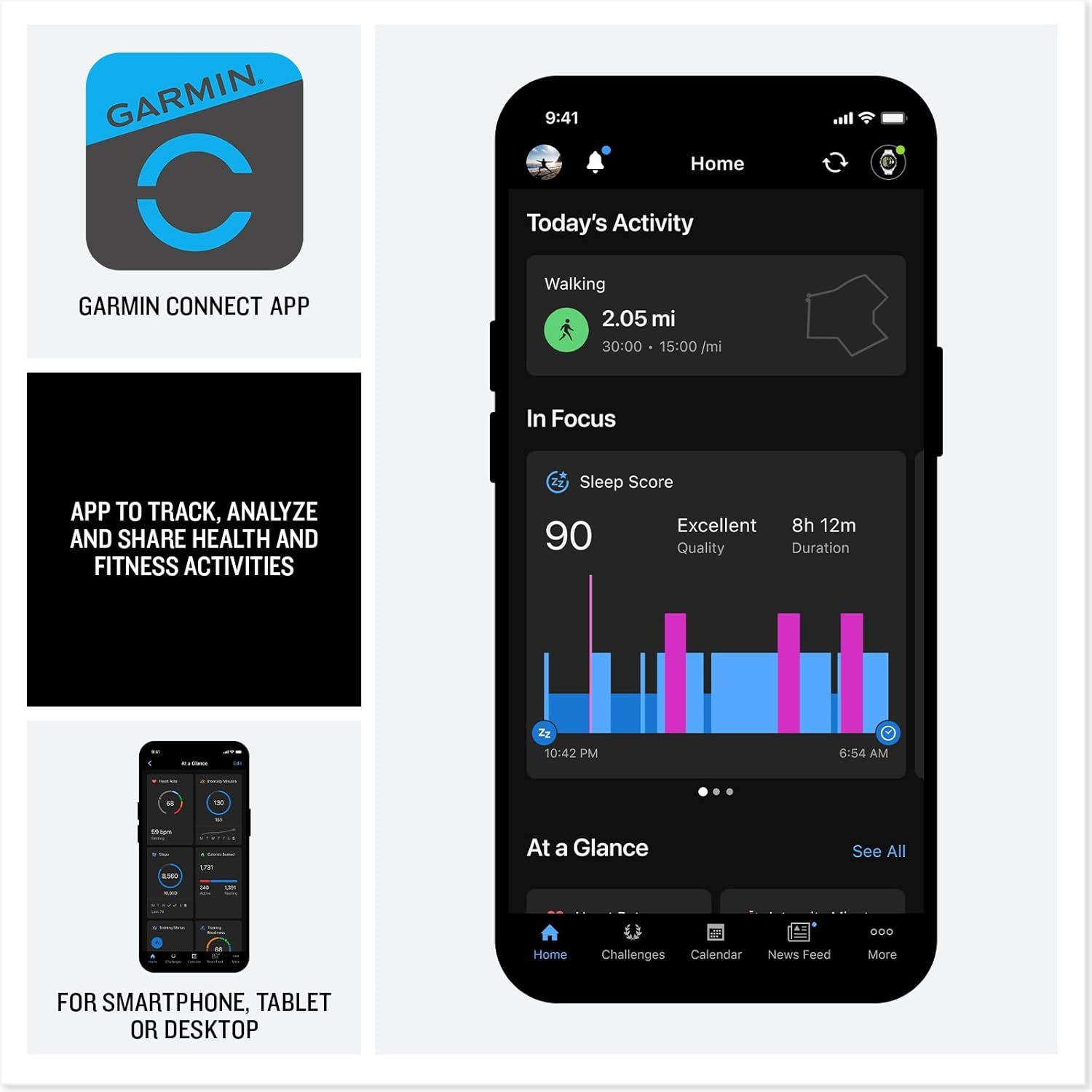 Garmin Forerunner® 170 Music, GPS Running Smartwatch