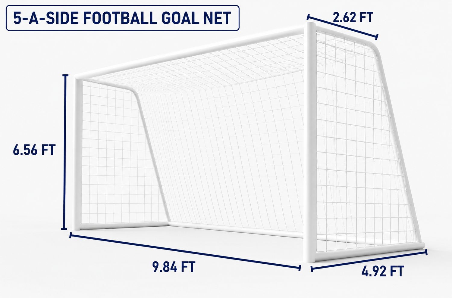 Kamino Nuevo Soccer Goal Net - 10 x 7 Ft - Full Size Football Goal Post Netting - NOT Include Posts