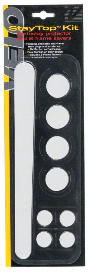 Velo StayTop Kit Chainstay &amp; 8 Frame Savers Clear