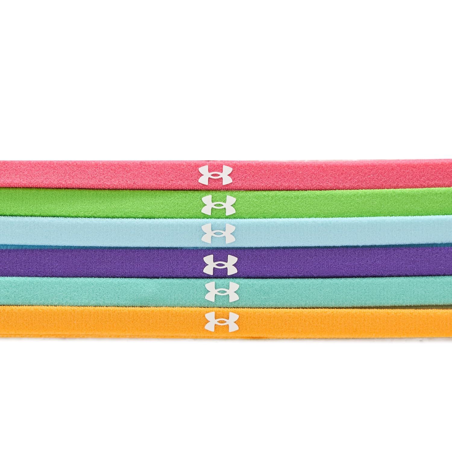 Under Armour Womens Mini Elastics 6 Pack, Aero Pink/ White, One Size Fits Most