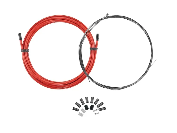 Ciclovation Mountain Brake Cable Set Red Front: 1350mm and, Rear: 2350mm