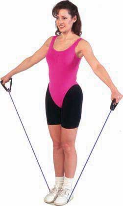 CanDo Tubing with Handles Exerciser - 48" Green Light