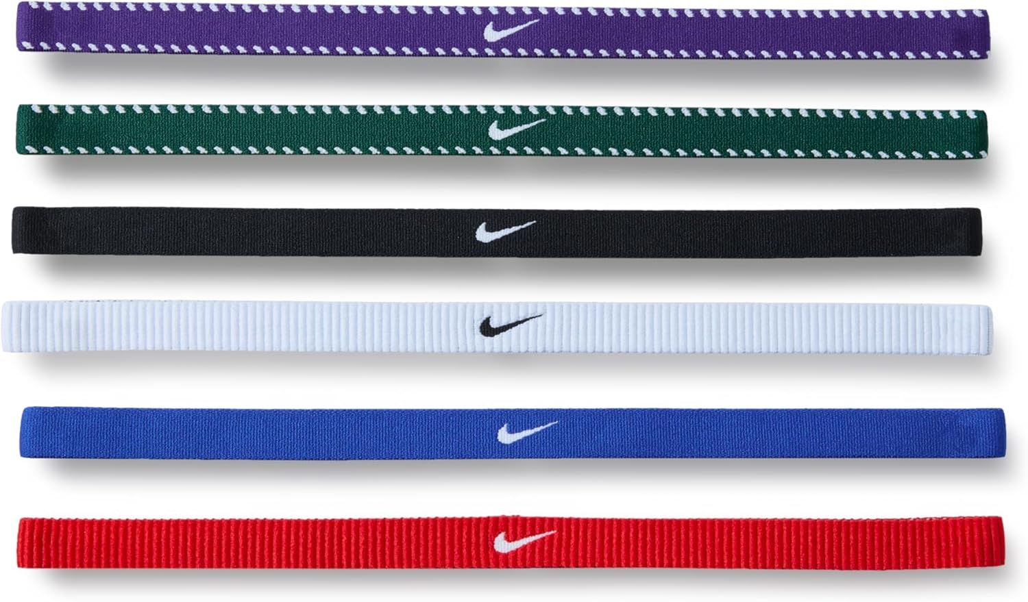 Nike Women's FLEX CLASSIC 6 PACK HEADBAND Game royal/university red/white