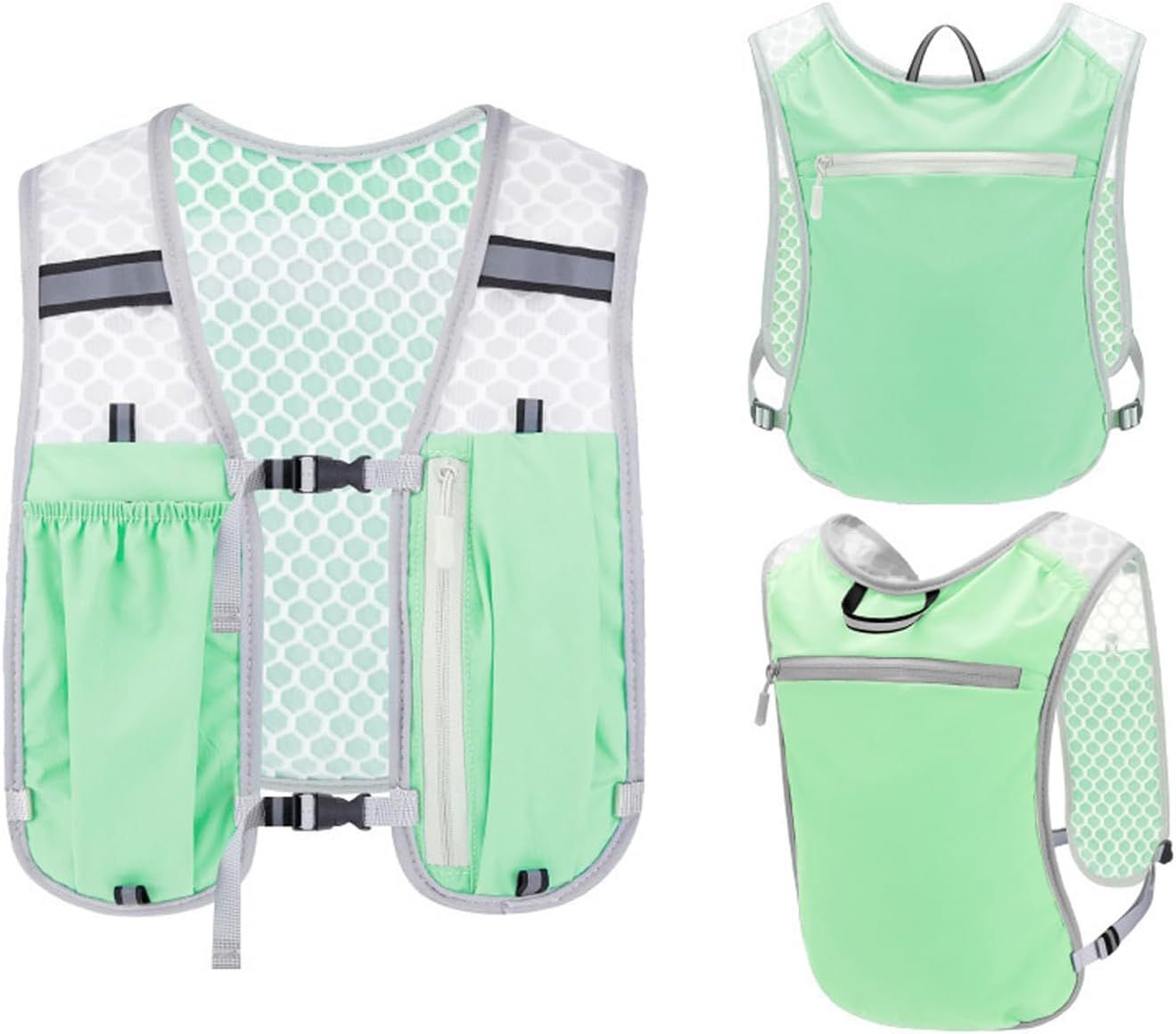 Running Hydration Vest Backpack Pack Light Green