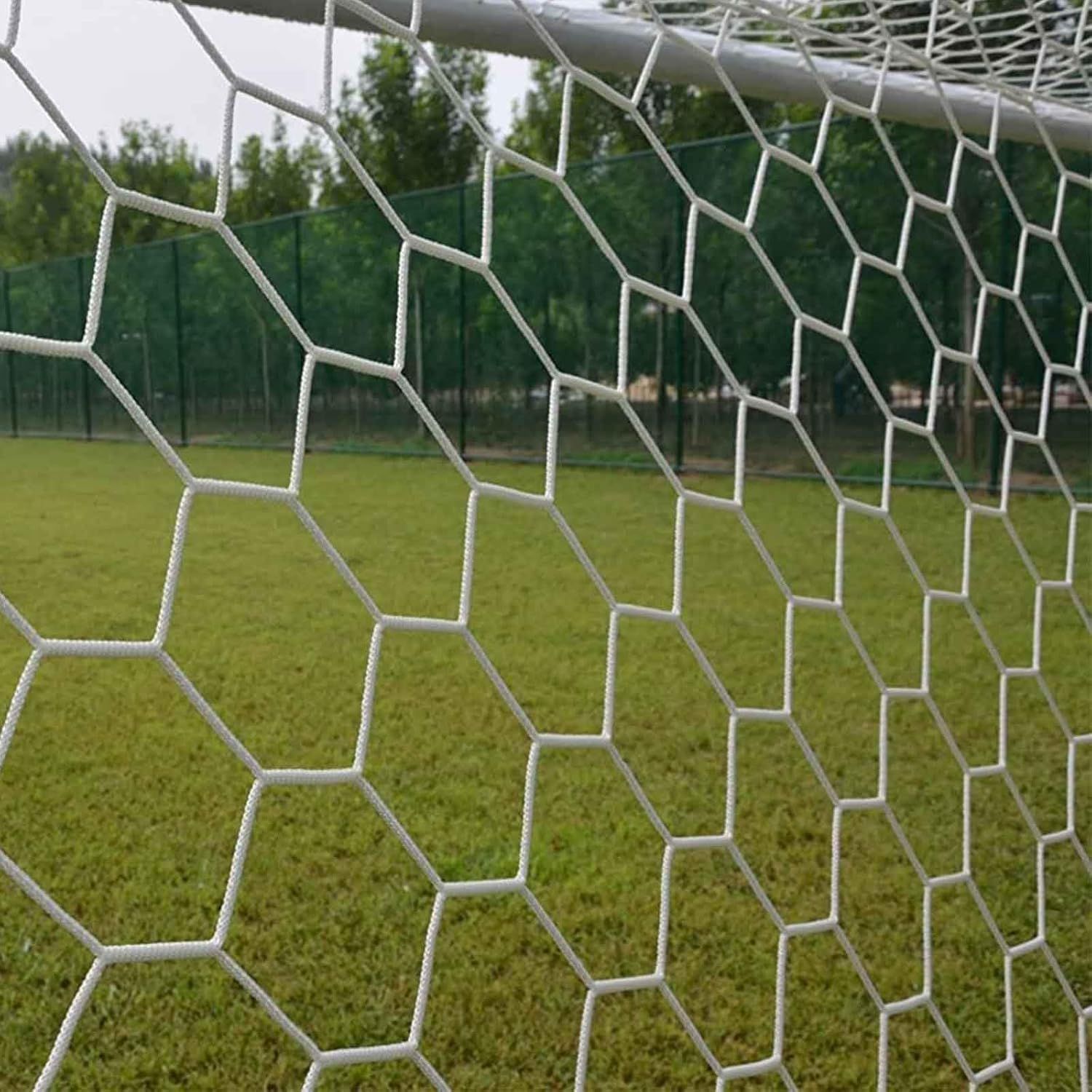 KN Soccer Exagonal Goal 18'x7'hx4'd One Pair