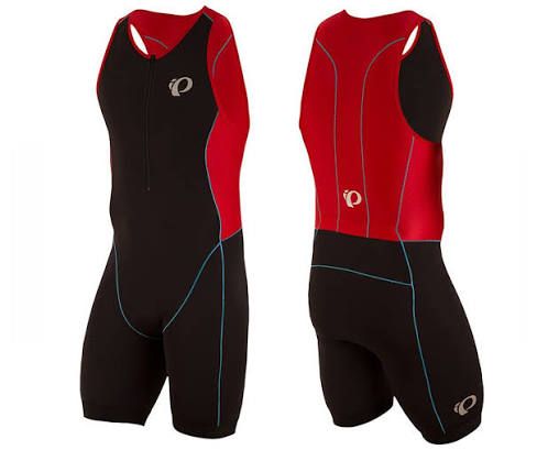 Pearl Izumi Elite Pursuit TRI Suit - Black-True Red Small