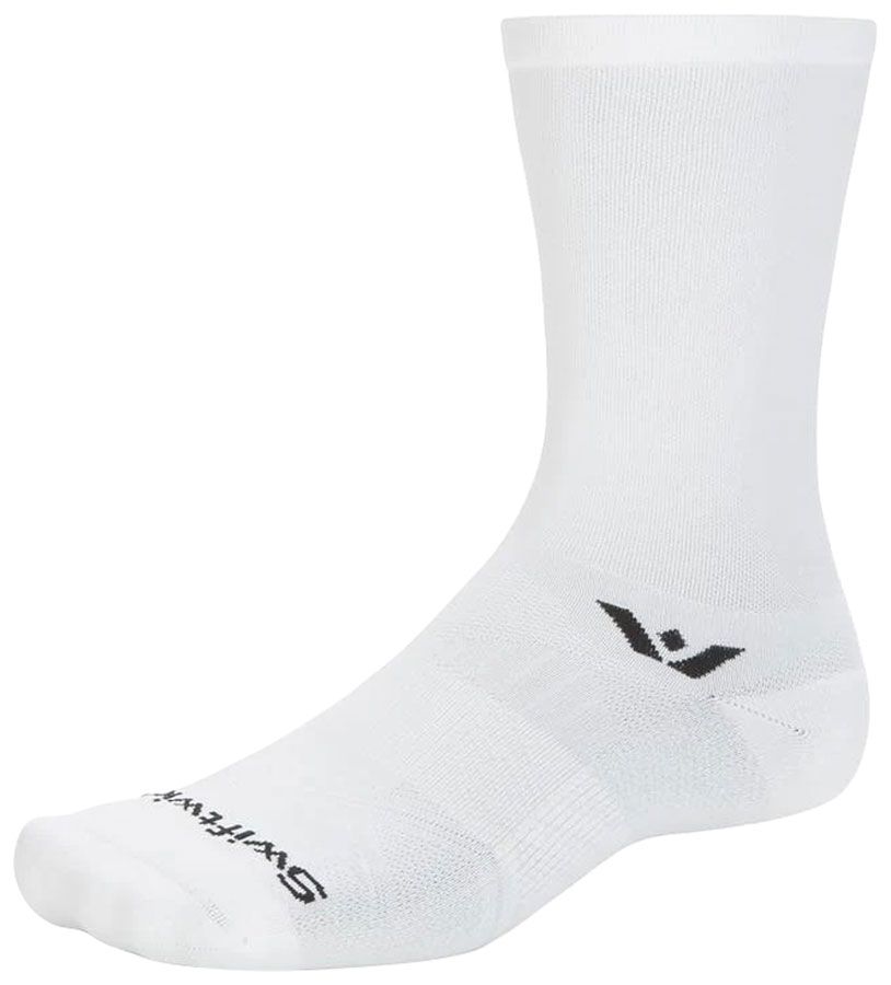 Swiftwick Aspire Crew Socks - Circuit White