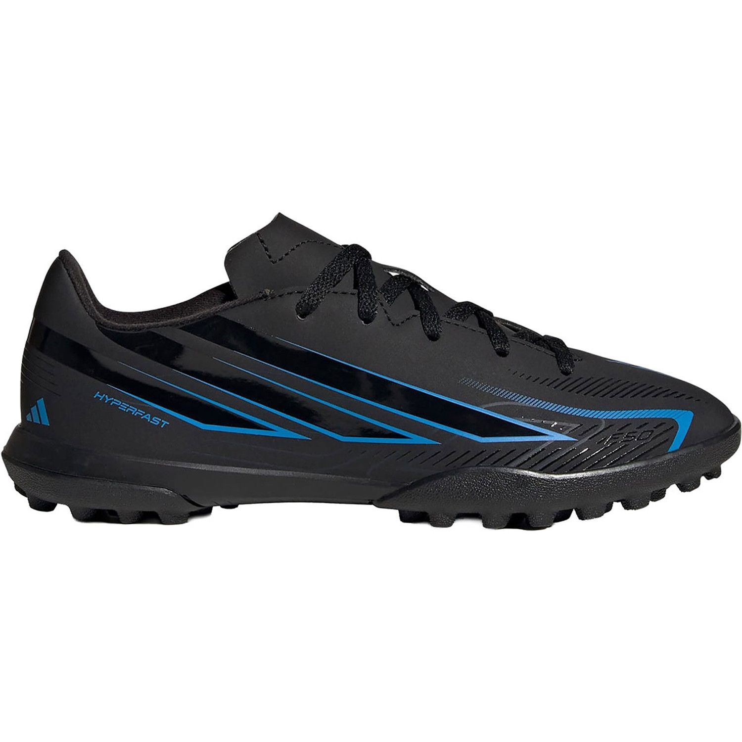 adidas F50 Hyperfast Club Turf Kids Black Royal
