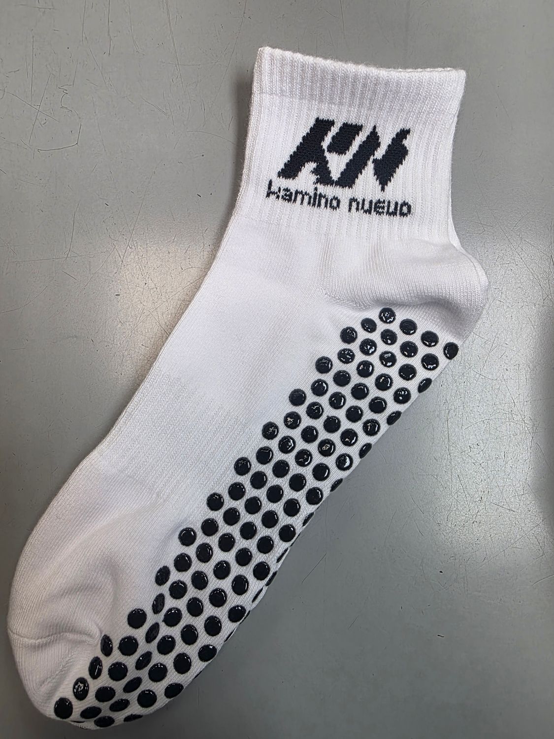 KN Sports Socks Unisex Anti-Slip Grips /White