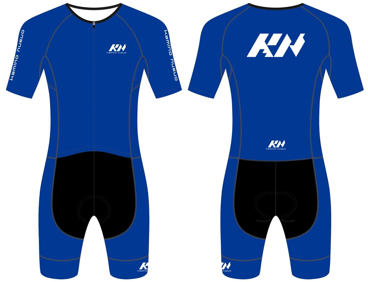 Kamino Nuevo Unisex Triatlon Blue Tri Suit Hydrophobic