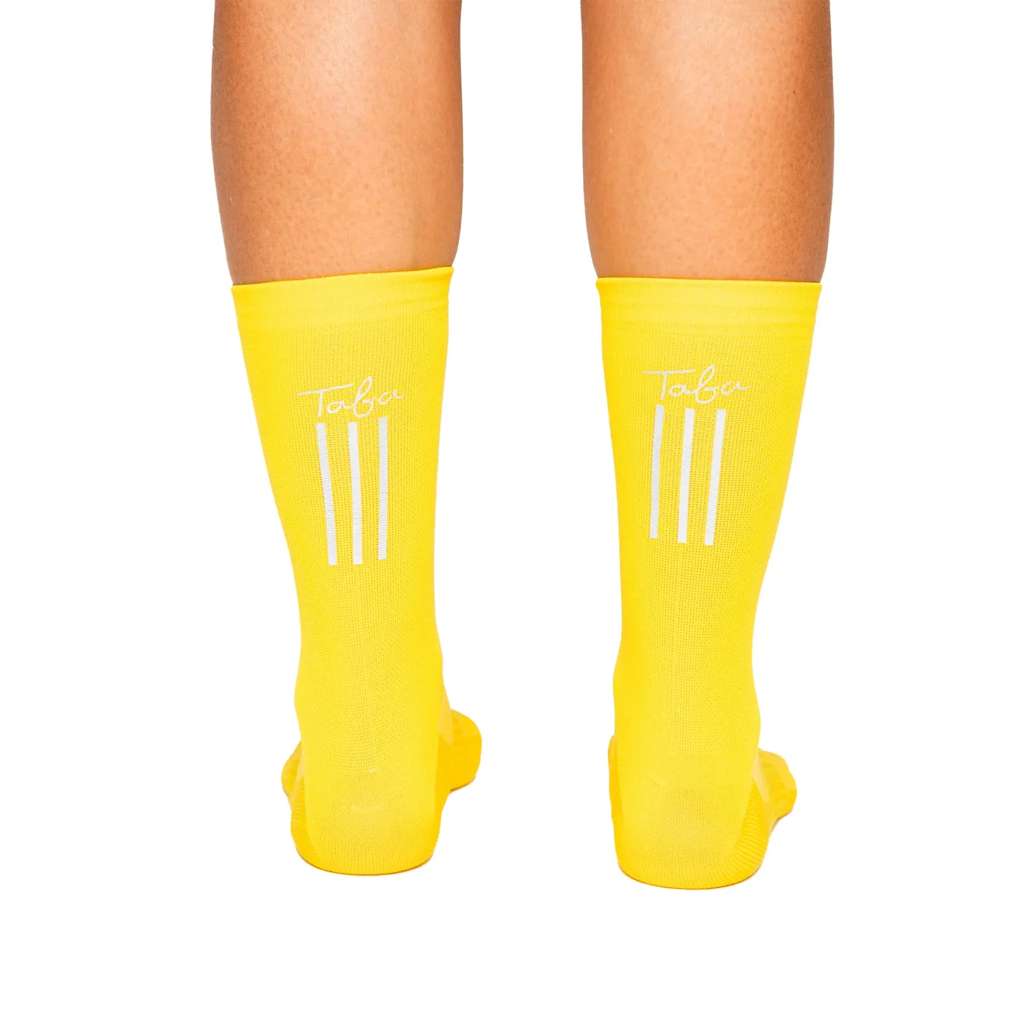 Taba Reflective Cycling Socks Yellow