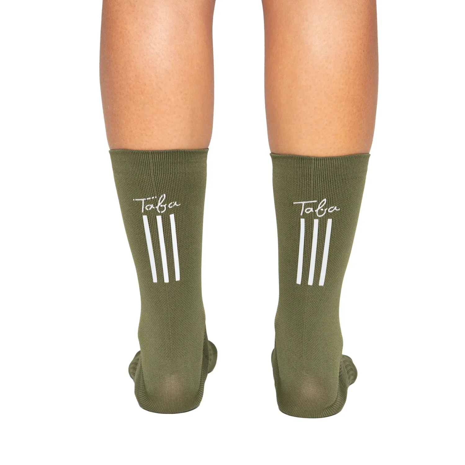 Taba Reflective Cycling Socks Olive